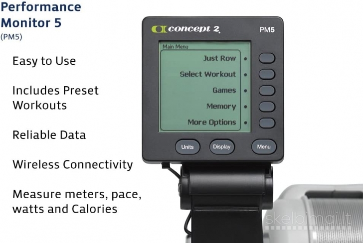 Concept2 MODEL D With Monitor PM5 Black