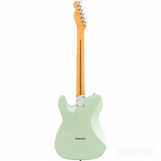 Fender American Transparent Surf Green RW Electric Guitar with Case