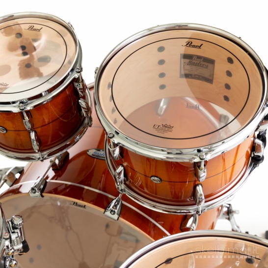 Pearl MCT924XEP/C840 Masters Maple Almond Red Stripe 4-Piece Shell Set