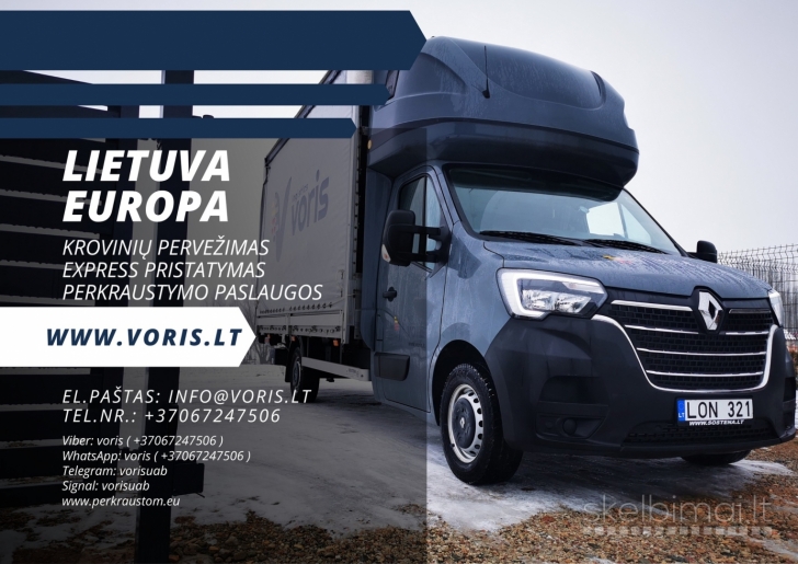 EUROPA-LIETUVA kietašoniais ir tentiniais mikroautobusais