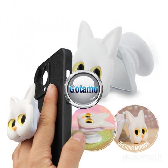 Pop Socket Kitty klijuojami laikikliai telefonui WWW.GOTAMO.LT