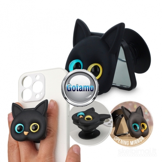 Pop Socket Kitty klijuojami laikikliai telefonui WWW.GOTAMO.LT