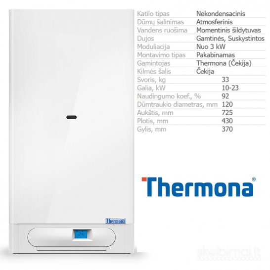 Thermona Therm 23 Cln.a atmosferinis katilas 