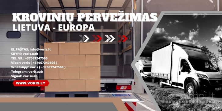 EXPRES SKUBUS EUROPA-LIETUVA kietašoniais ir tentiniais mikroautobusais