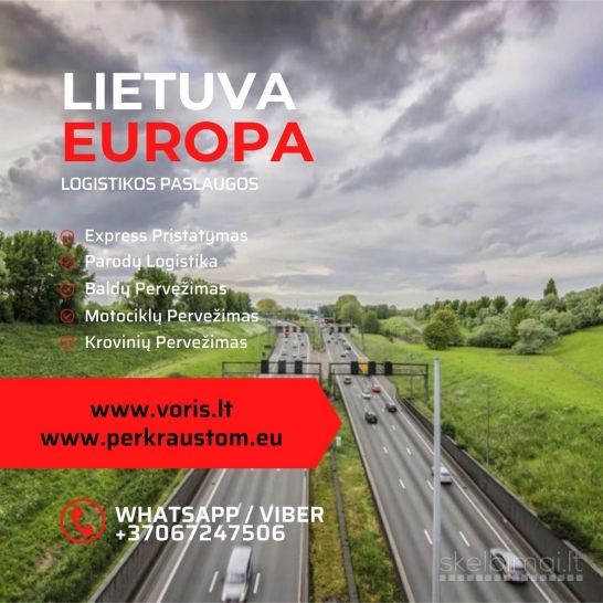 EXPRES SKUBUS EUROPA-LIETUVA kietašoniais ir tentiniais mikroautobusais