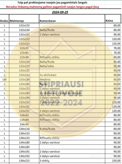 Naudoti langai ir durys vežame visoje Lietuvoje