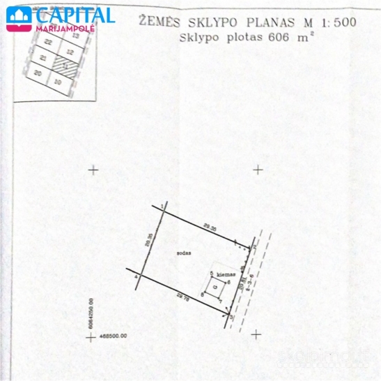 PARDUODAMAS SODO NAMELIS SU SKLYPU OBELŲ G.M.SENAŽIŠKIŲ KM.