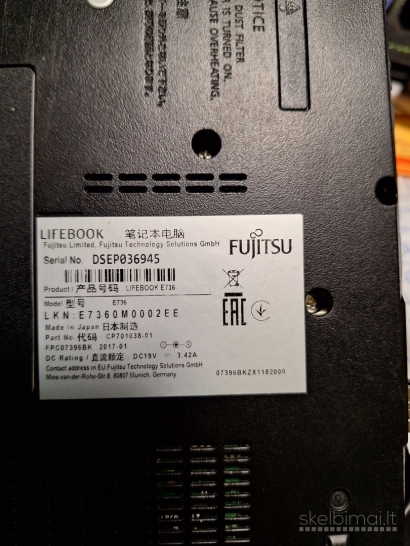 Fujitsu LIFE BOOK E736. i5-6200U. LED, FULL HD.