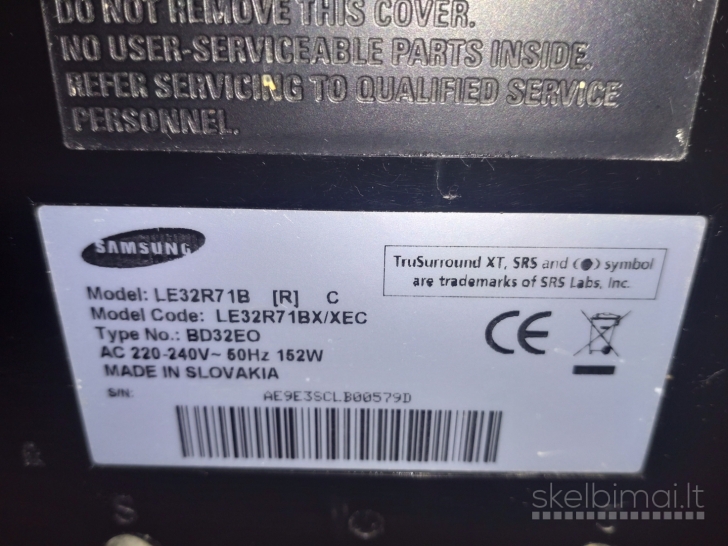 Funai ir Samsung Le32r71b, tv staliukas