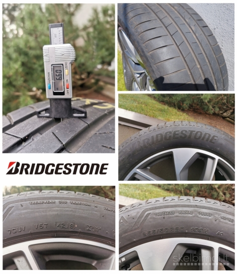 Ratlankiai (Audi) su padangomis BRIDGESTONE 255/50/R20