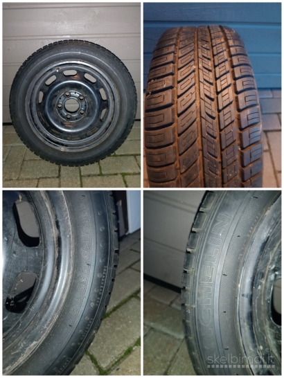 Atsarginis ratas R15, 5x112, 66.6 mm, ET 54, 5,5J, su nauja Michelin padanga 