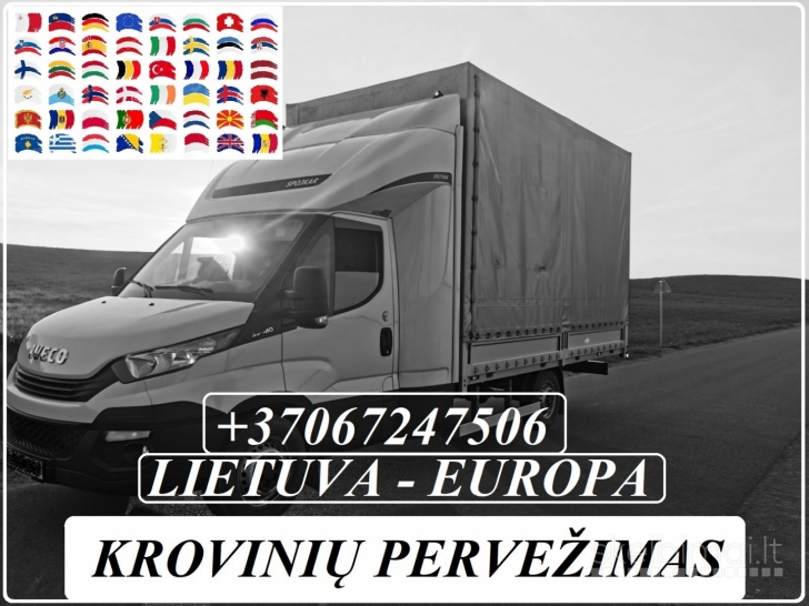 Krovinių transportavimas - pervežimas LIETUVA-EUROPA-LIETUVA