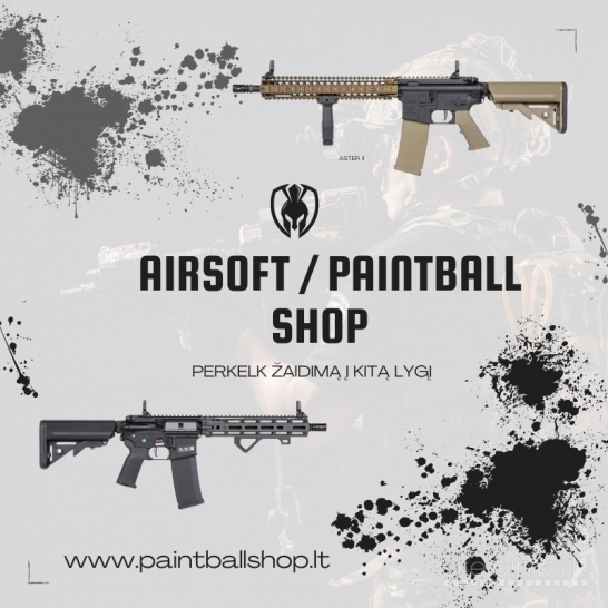 Airsoft Paintball įrangos parduotuvė