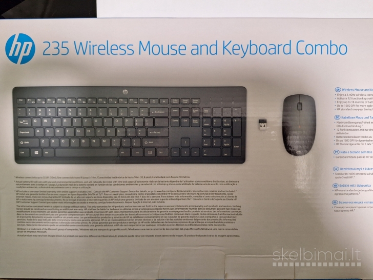 HP 235 Wireless Pelė Klaviatūra Combo.      