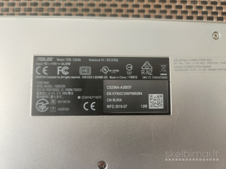 ASUS C523N Lieciamas ekranas 15.6 FULL HD