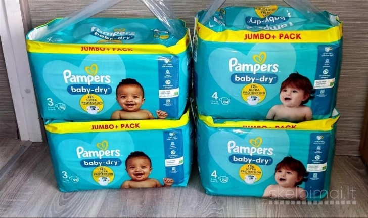 Sauskelnės Pampers PIGIAU iš UK