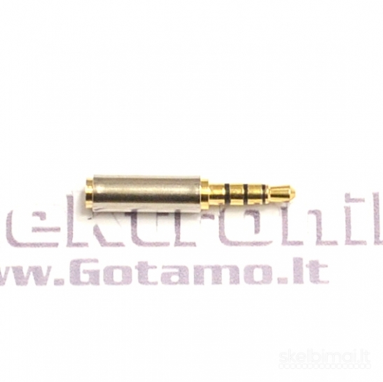 AUX 3.5mm į AUX 2.5mm lizdą jungtis TRRS WWW.GOTAMO.LT