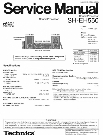 Muzikinis centras Technics SL-eh Japan 