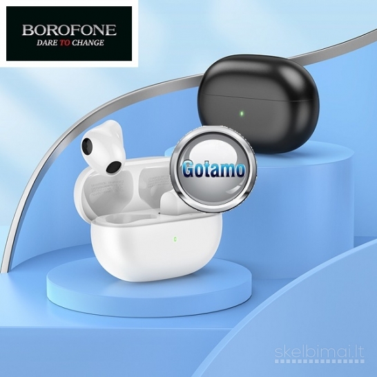 Borofone mini Bluetooth ausinės baltos spalvos WWW.GOTAMO.LT