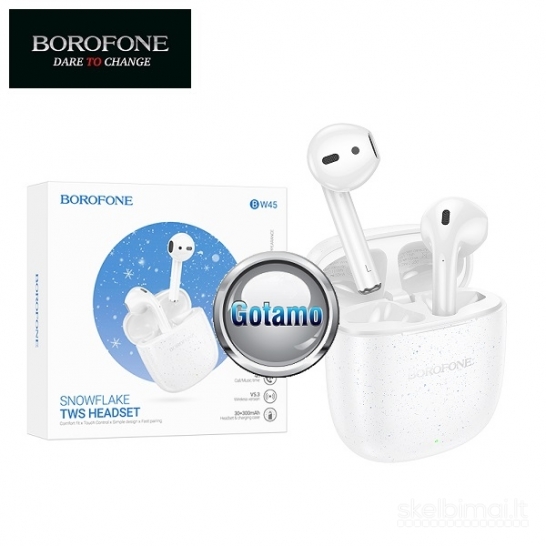 Borofone Snowflake Bluetooth ausinės WWW.GOTAMO.LT