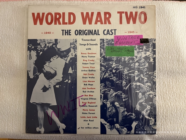 LP WORLD WAR II "Original Cast" Songs & Sounds transcrit 1940-1945 HIS-1941  