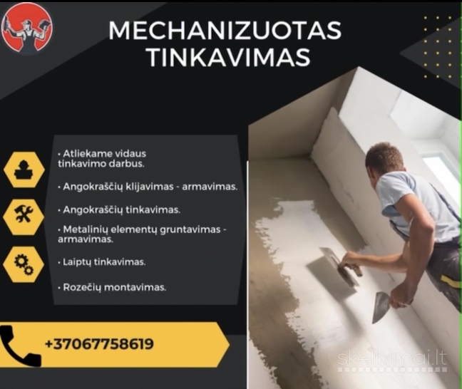 Mechanizuotas sienų tinkavimas