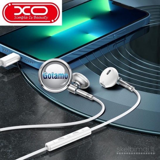 XO Metal ausinės Apple Lightning jungtimi WWW.GOTAMO.LT