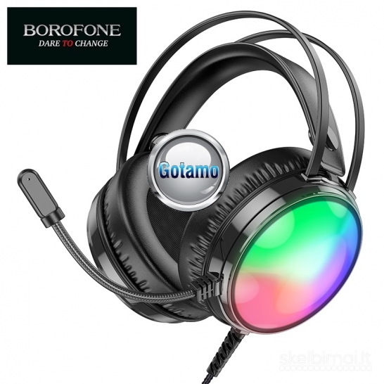 Borofone Gaming 50MM ausinės su mikrofonu skirtos žaidimams