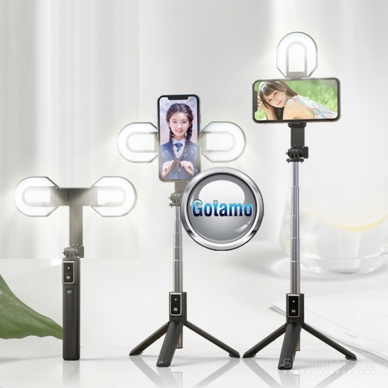 Stand Plus 2 LED trikojis stovas asmenukių (selfie) lazda su apšvietimu 