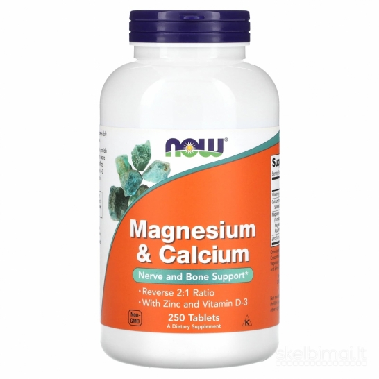 !MAGNIS IR KALCIS! MAGNESIUM & CALCIUM!