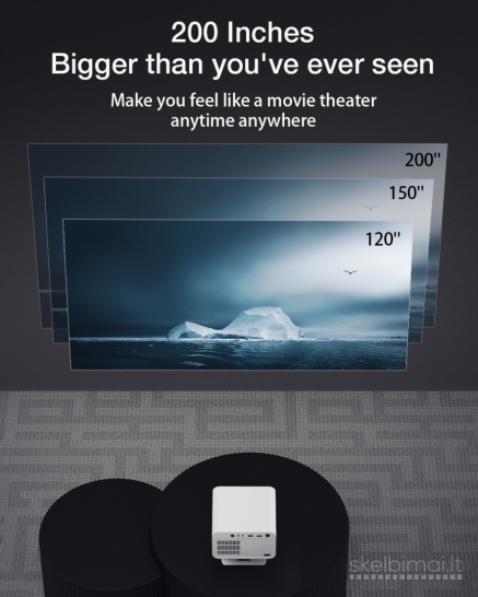 Naujas Blitzwolf BW-V3Max Vaizdo projektorius su Android