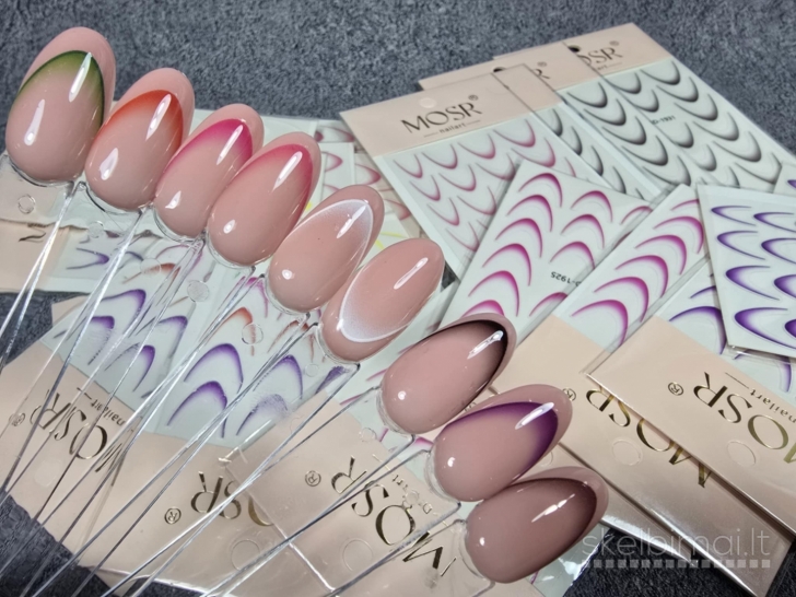 Lipdukai nagams French Line Ombre