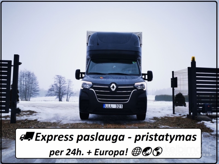 EXPRESS KROVINIŲ PERVEŽIMAS LIETUVA-EUROPA-LIETUVA 