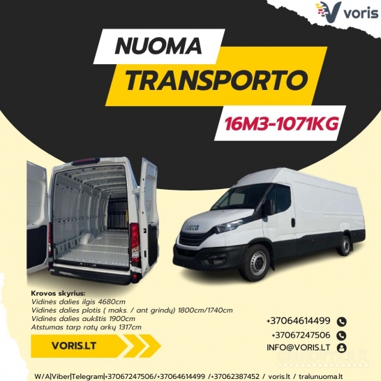 KROVININIŲ-KELEIVINIŲ MIKROAUTOBUSŲ NUOMA +37062387452 