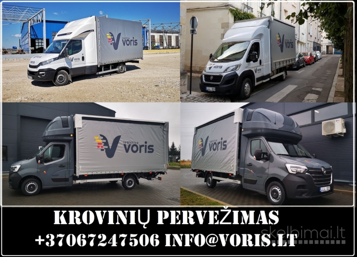 Krovinių transportavimas mikroautobusais,fūromis LIETUVA-EUROPA-LIETUVA