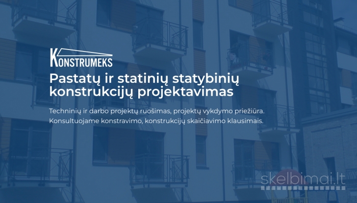 Statybinių/ pastatų konstrukcijų projektavimas