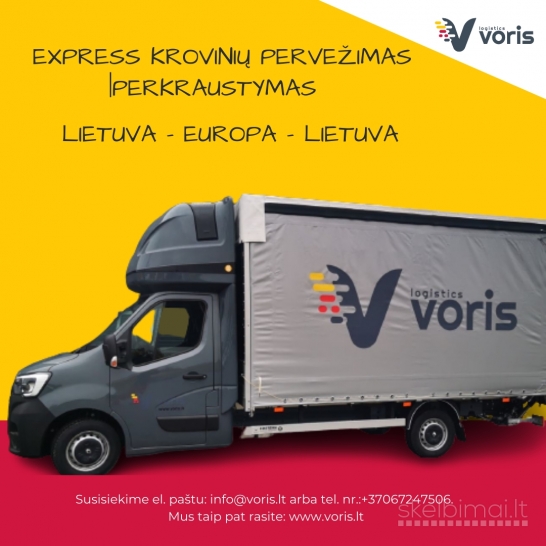 EXPRESS produkcijos pervežimai mikroautobusais www.voris.lt