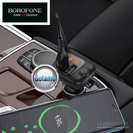 Borofone Transmitter 18W FM moduliatorius su 18W lizdu įkrovimui