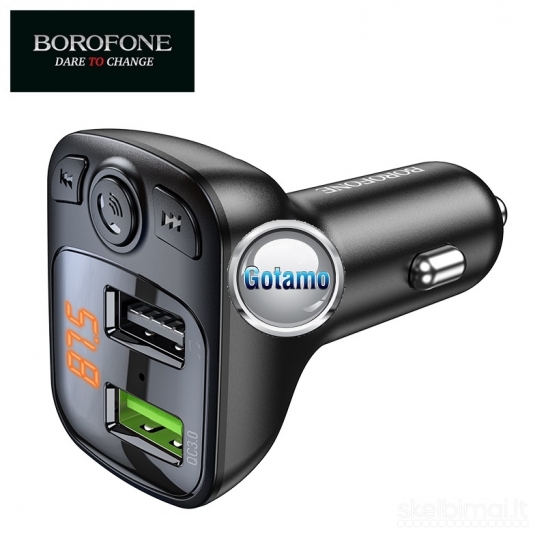 Borofone Transmitter 18W FM moduliatorius su 18W lizdu įkrovimui