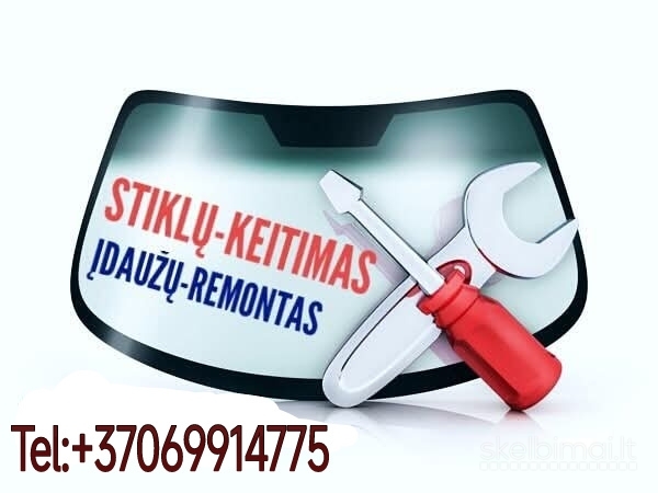 AUTOMOBILIŲ-STIKLAI-KEITIMAS-ĮDAUZŲ-REMONTAS