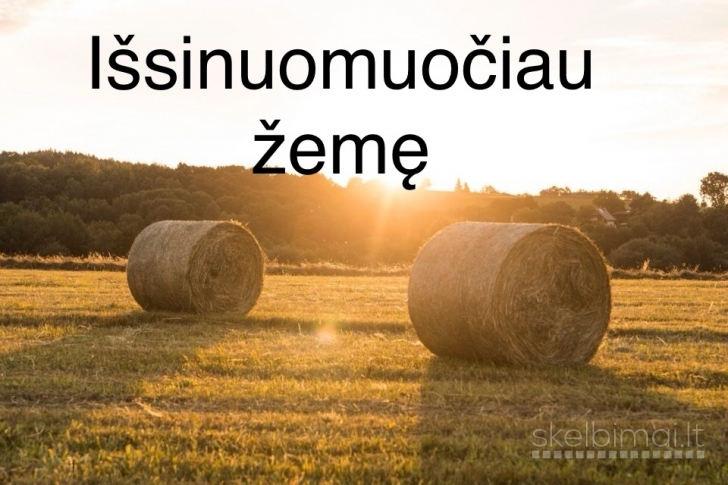 ieškau nuomai žemes