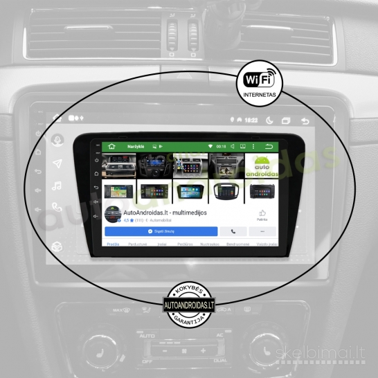 SKODA SUPERB 2 2008-15 Android multimedia navigacija carplay