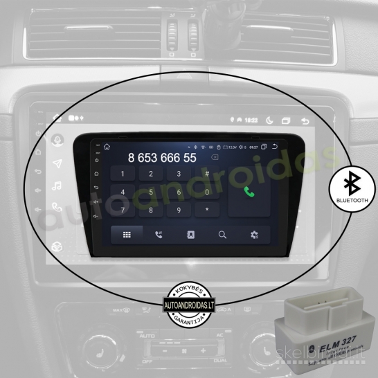 SKODA SUPERB 2 2008-15 Android multimedia navigacija carplay