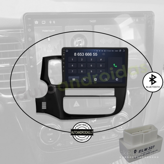 MITSUBISHI OUTLANDER 3 2012-2018 Android multimedia navigacija carplay