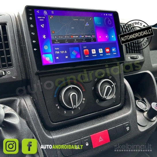 PEUGEOT BOXER CITROEN JUMPER FIAT DUCATO 2005-2023 Android multimedija Carplay