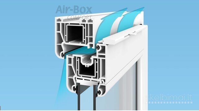 Ventiliacinis langų vožtuvas AIR-BOX eco