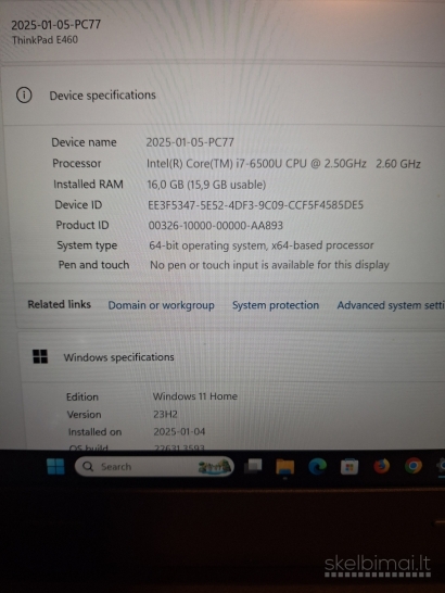 Lenovo ThinkPad E460. i7- 6500U.