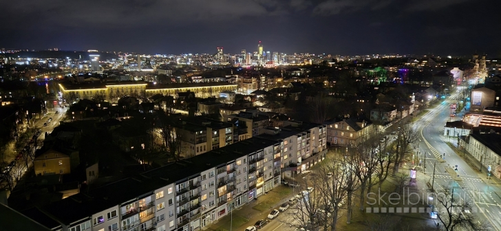  Jaukus butas su miesto panorama centre Helios, Vilnius 