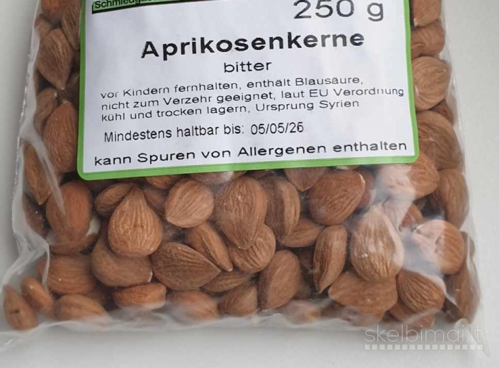 Abrikosų kauliukai 250g | 5.80€ |Bitter apricots- B17