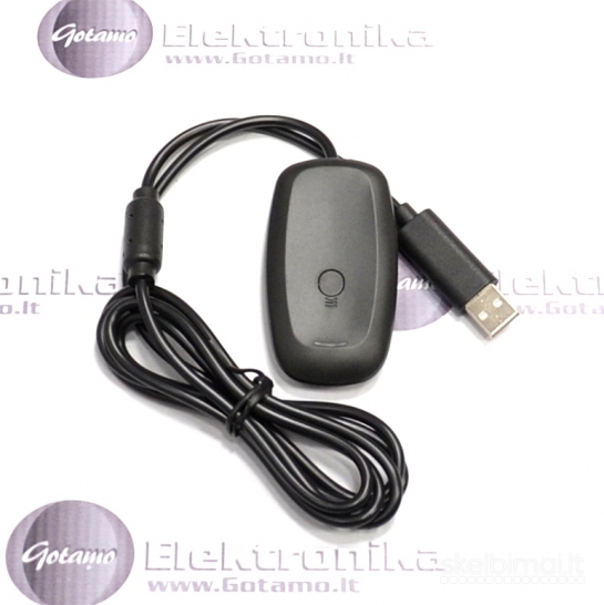 Wireless adapteris Microsoft Xbox 360 konsolės pulteliams prijungti prie PC